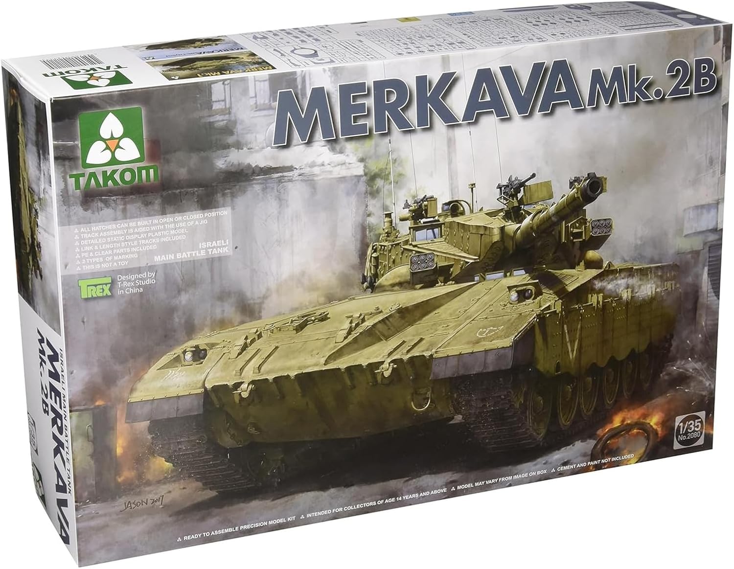 TAKOM TAK2080 1:35 Israeli Main Battle Tank Merkava Mk.2B