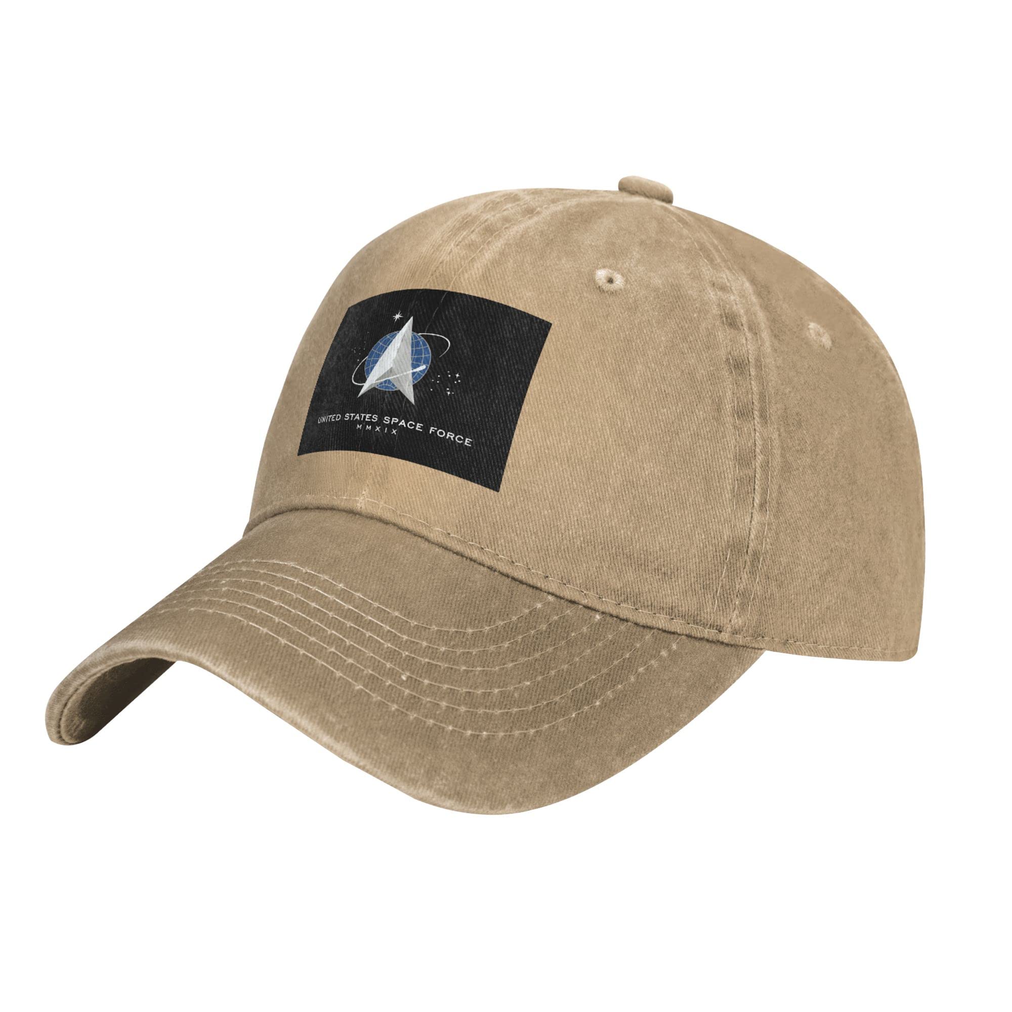 IUBBKI Flag of The United States Space Force Hat Fashion Casquette for Men Women Natural