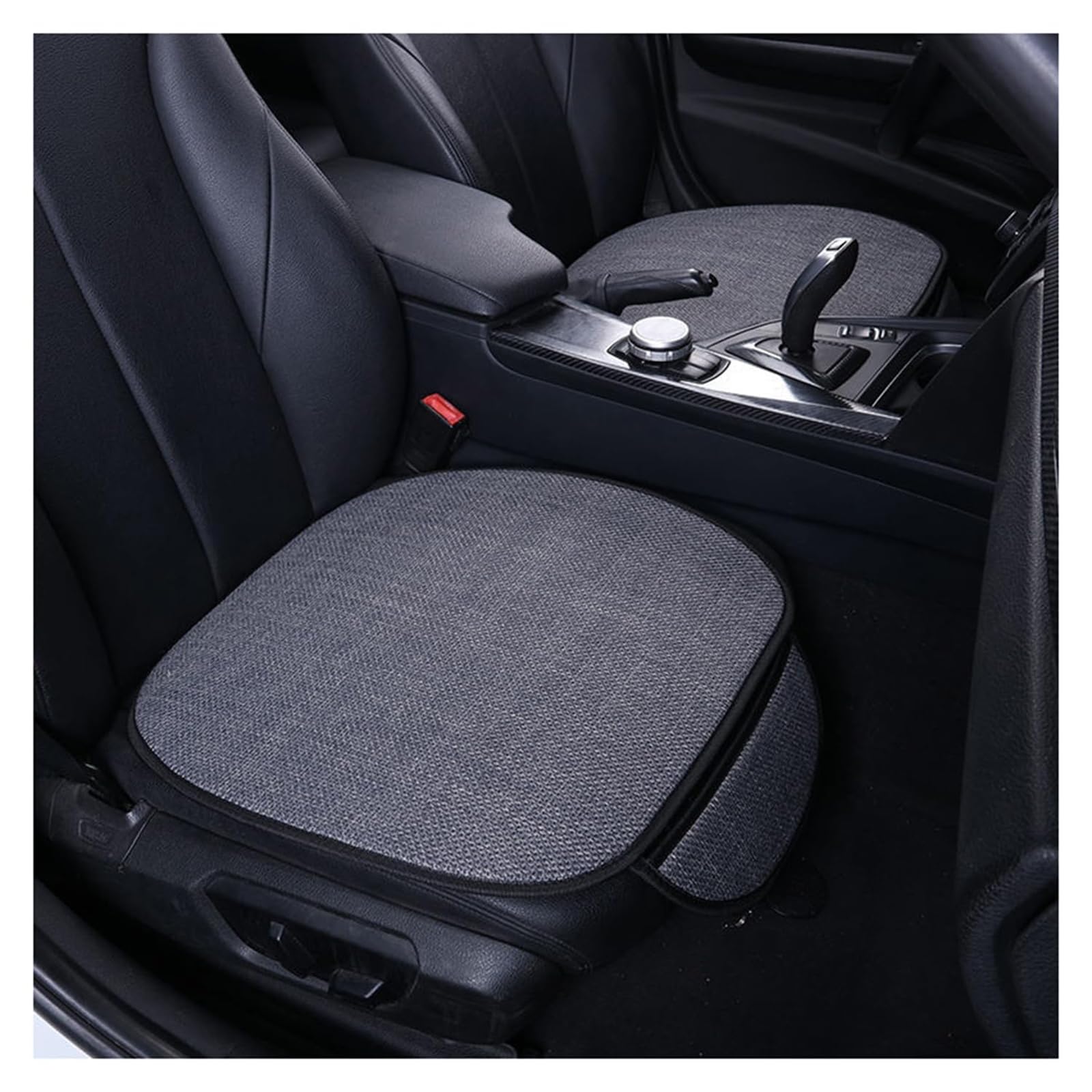CGREAGH 2 Pack Car Seat Cushions, for Fiat Abarth 595 Abarth 500 abarth 124 spider Breathable Ice Silk Cooling Pad Front Interior Protector Storage Pocket Non Slip Mat,B