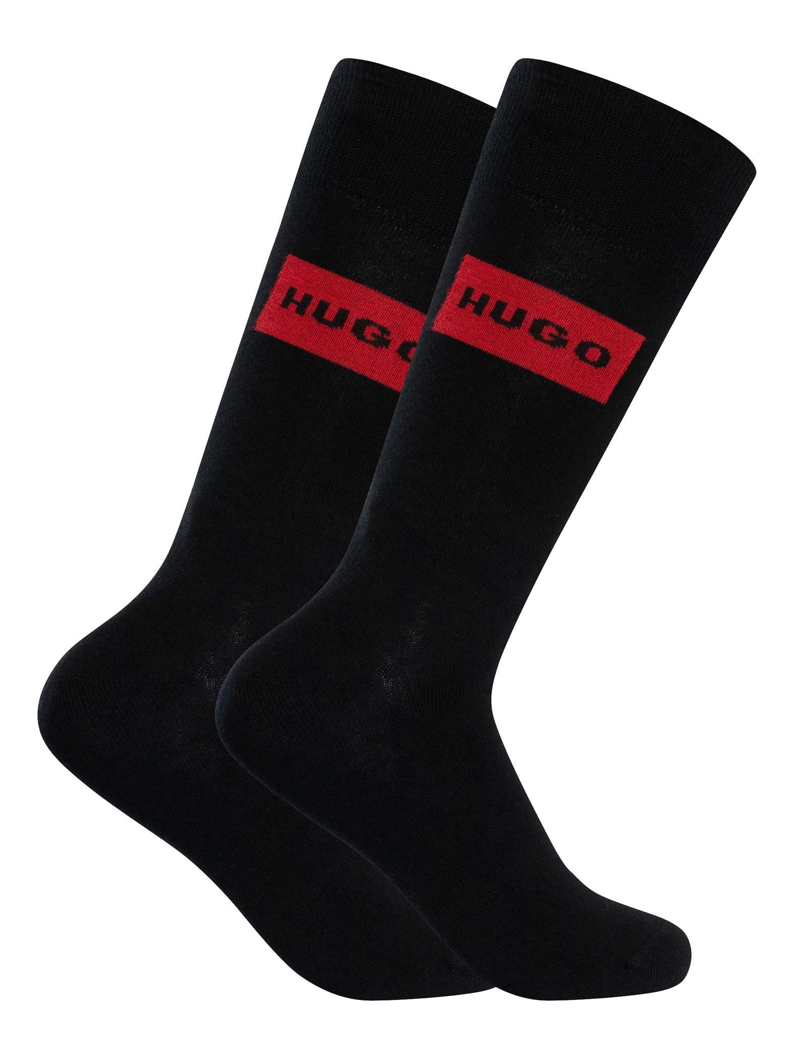 Hugo Men's Regular Socks, Black, 43-46