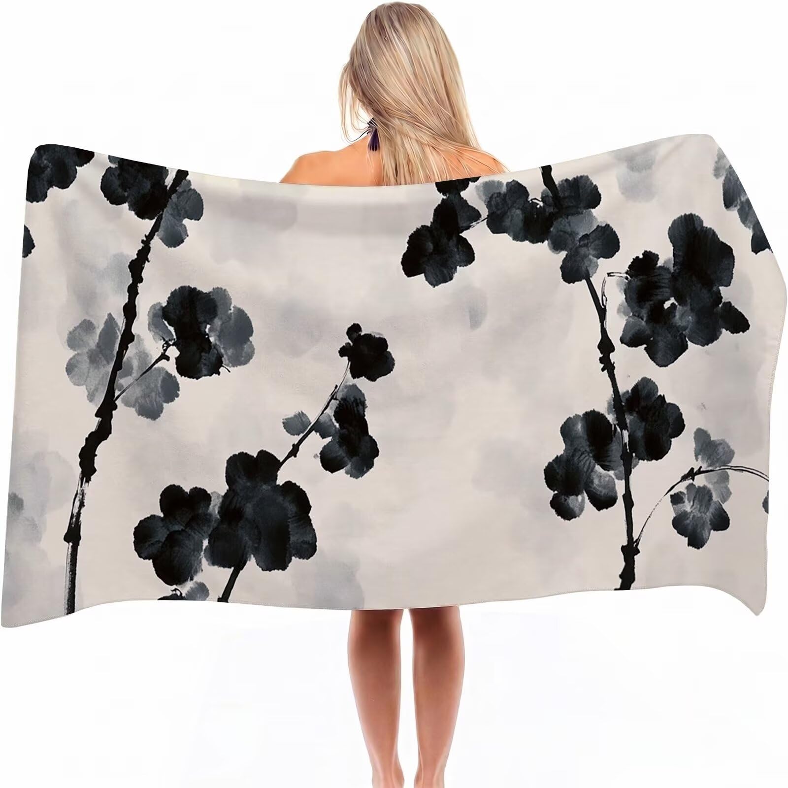 Serviette de plage microfibre pour voyage et piscine 200x90cm