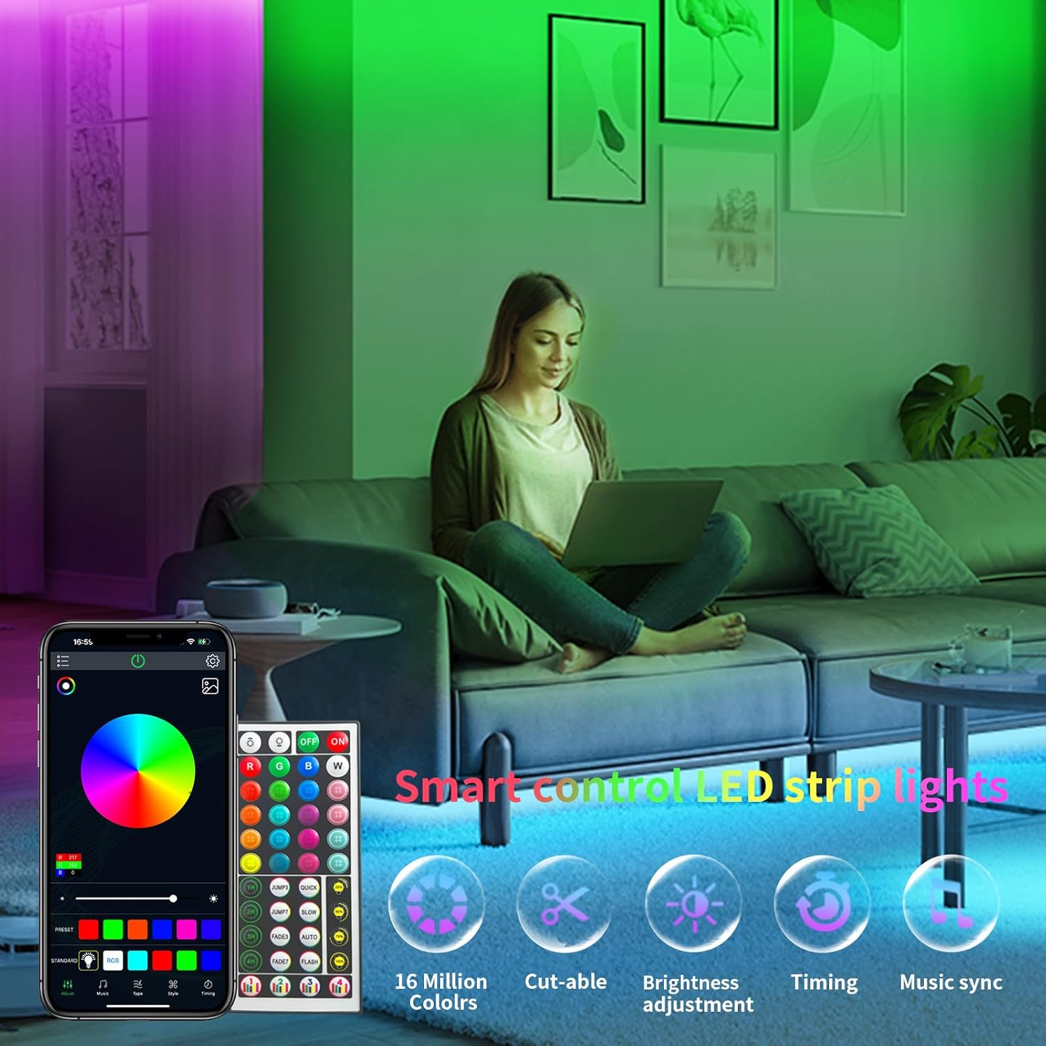 100ft LED Strip Lights