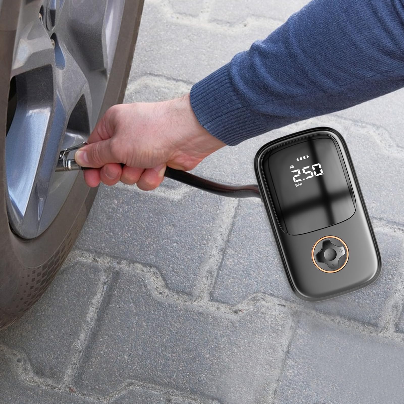Pompe À Vélo Électrique Compresseur d'air Portable multimode | Intelligent pour le vélo , l'automobile, activités de plein air, la maison et les