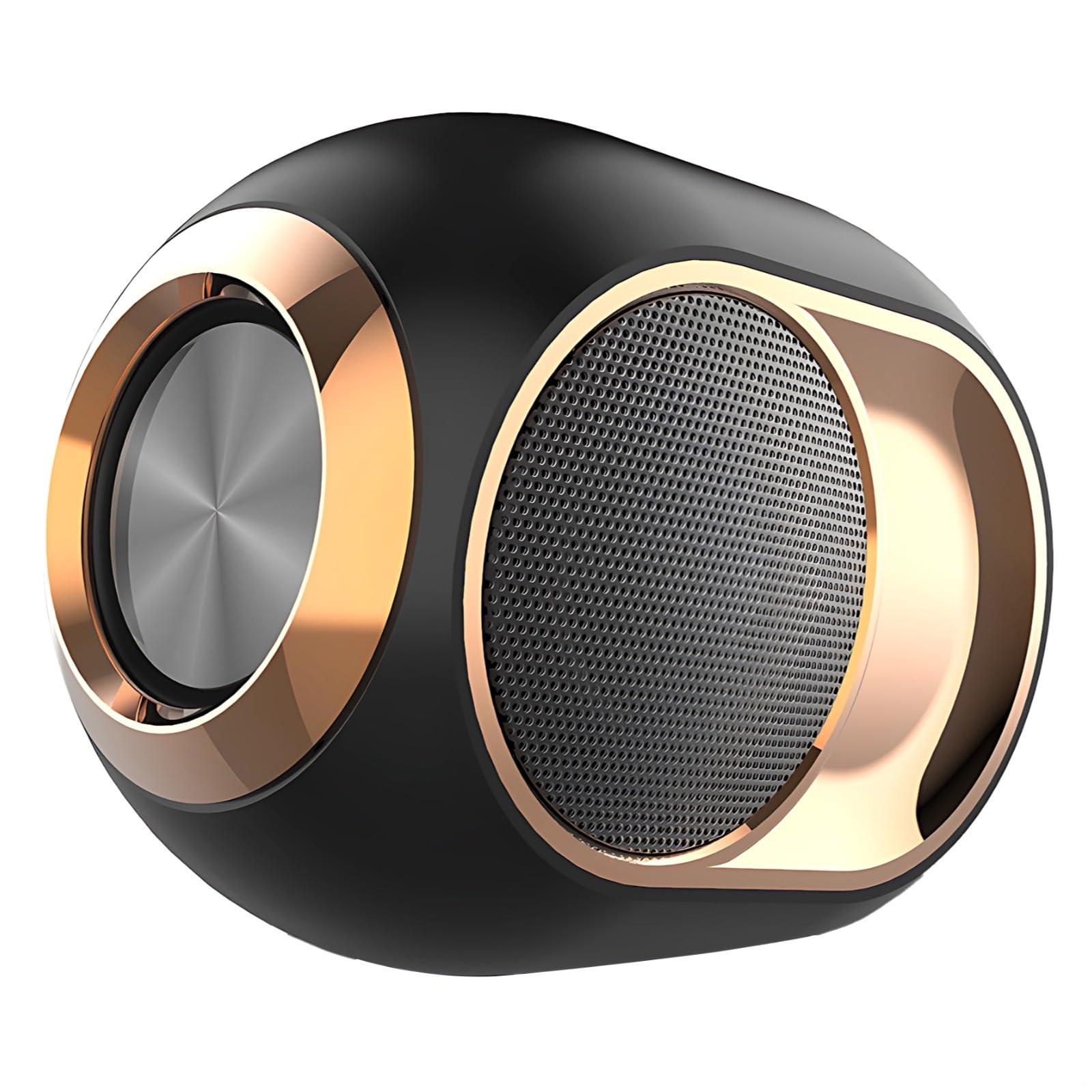 Altavoz inalámbrico con graves pesados, mini diseño portátil, 8 horas de reproducción, soporte de tarjeta sin conexión, 10,5 x 14,8 x 8,5 cm, color negro