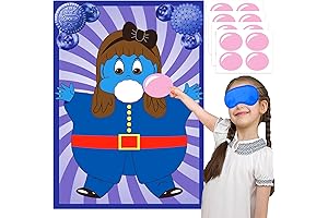 Chocolate Factory Party Decorations: Pin the Gum on the Violet Pin Game...