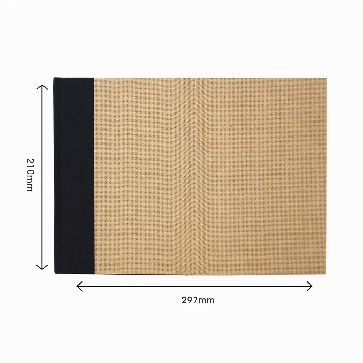 Artway Enviro - Cuaderno de dibujo A4 encuadernado en cartón - Apaisado - 92 Caras/46 Páginas de Papel Cartucho Reciclado 170gsm - Cuaderno de dibujo 100% reciclado