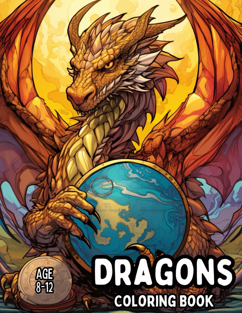 Dragons: Coloring Book for Kids Ages 8-12: Epic Dragon Illustrations for Creative Kids — Ignite Imagination, Relax, Unleash Your Inner Artist, and Practice Mindfulness!