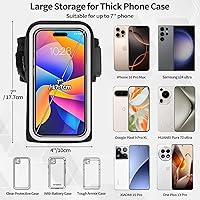 Vista 4 de Soporte de teléfono de muñeca para correr, brazaletes de antebrazo, brazalete para correr con ranura para tarjeta para iPhone Pro Max Plus