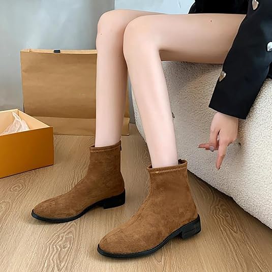 Stivaletti da donna con tacco, eleganti stivali da donna in pizzo, con chiusura lampo, stivali western, grigio scuro, 37 Stivaletti da donna con tacco, eleganti stivali da donna in pizzo, con chiusura lampo, stivali western, grigio scuro, 37
