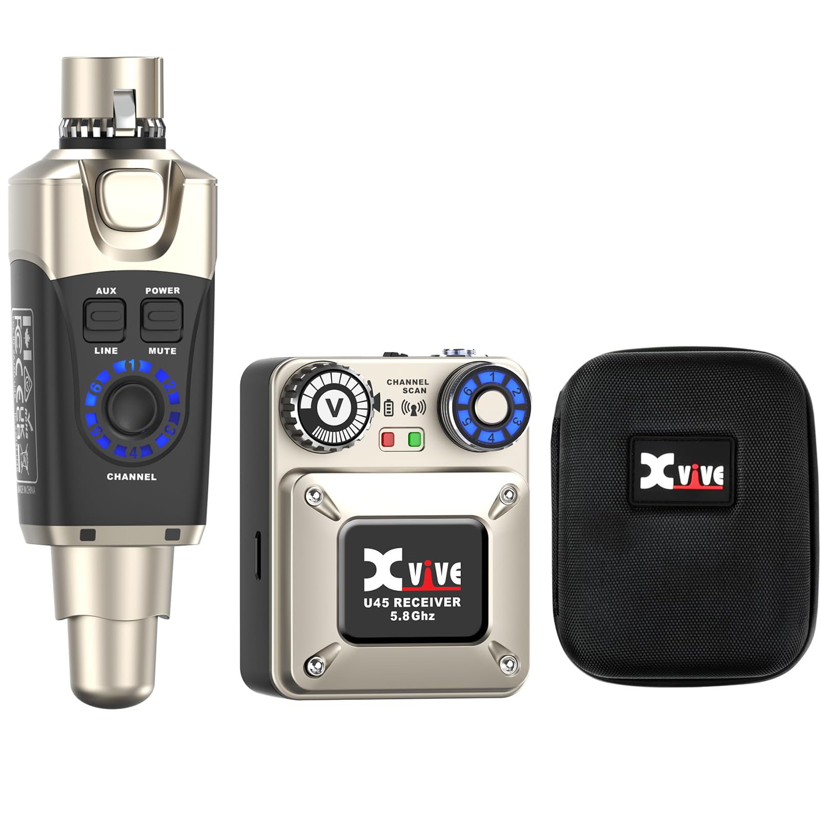 Amazon.com: Xvive U45 Wireless in-Ear Monitor System with CU4 Case