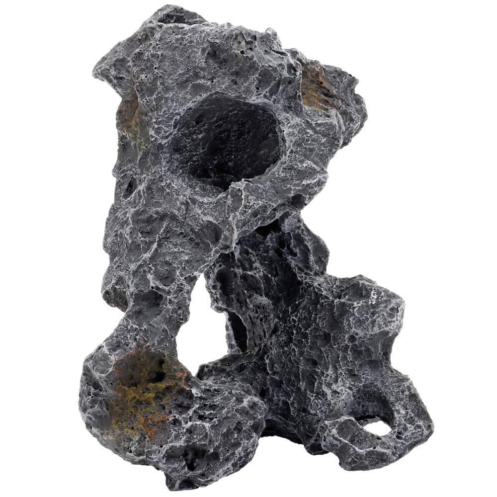 Hobby Cavity Stone Dark 4, 21 x 18 x 28 cm, Decorazione per acquari