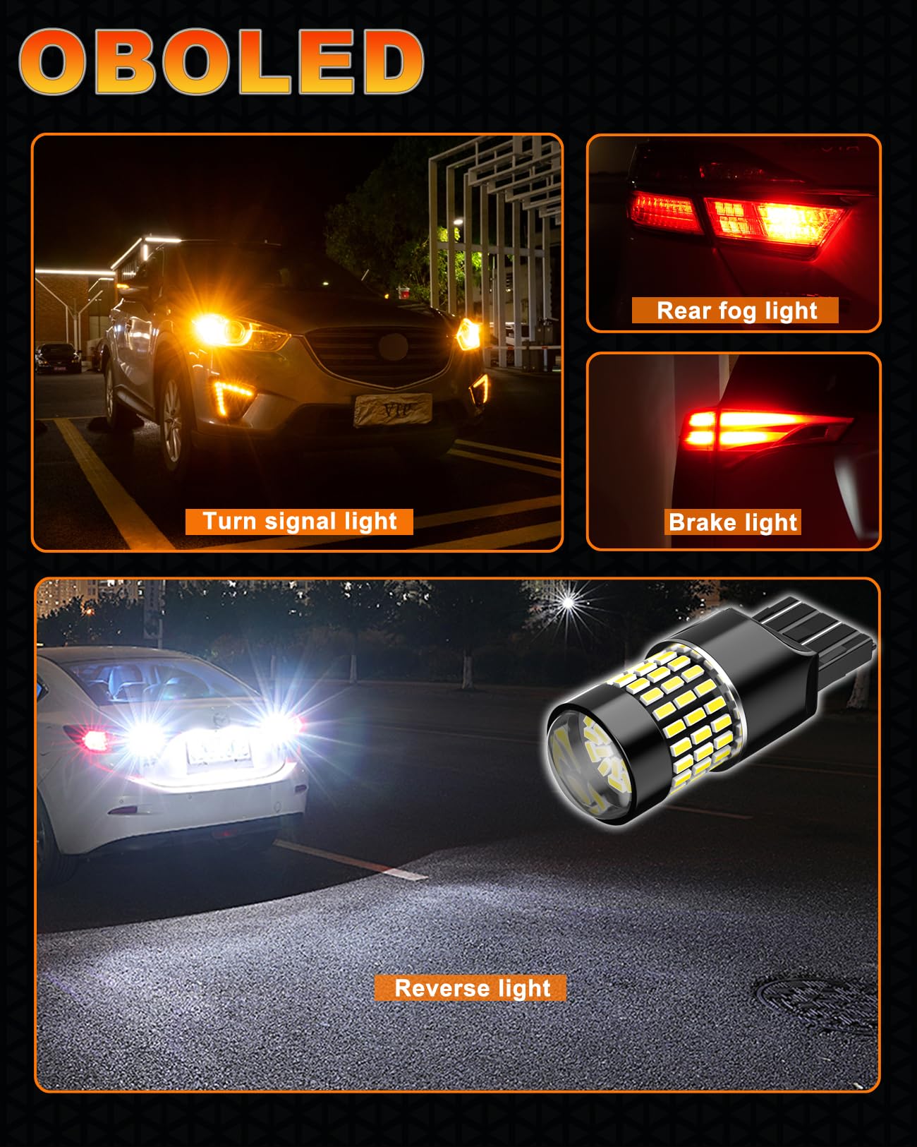 T20 W21W Żarówka LED W21/5W 7440 7443 992 78SMD do samochodu światło cofania do jazdy wstecznej DRL światła do jazdy dziennej hamulca parkowania kierunkowskazy 12 V 24V 6500K biały 2X