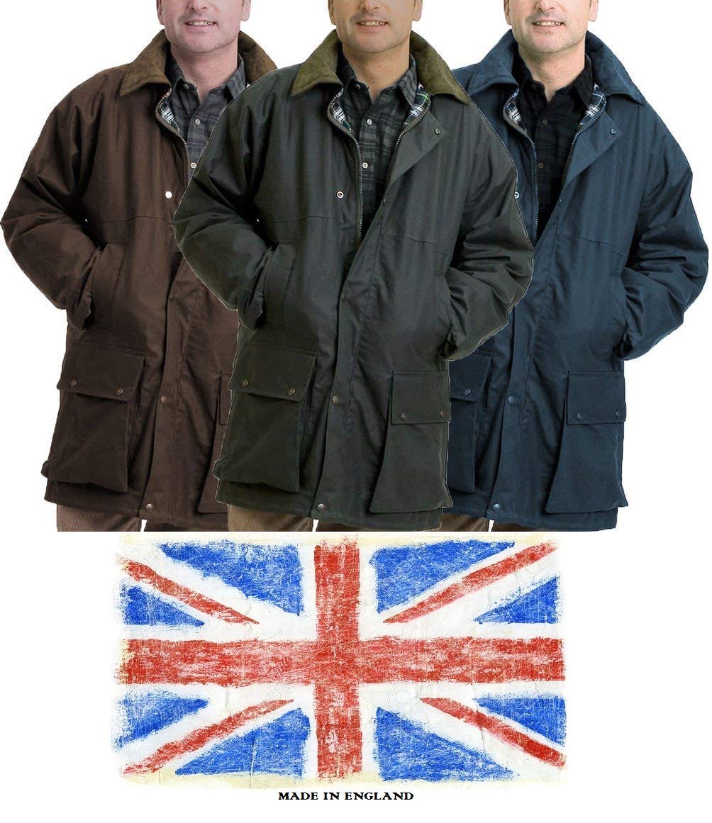 Bolton Wachsjacke für Damen und Herren, ideal zum Reiten, Schießen, Jagen, Angeln, Wachsjacke Gr.