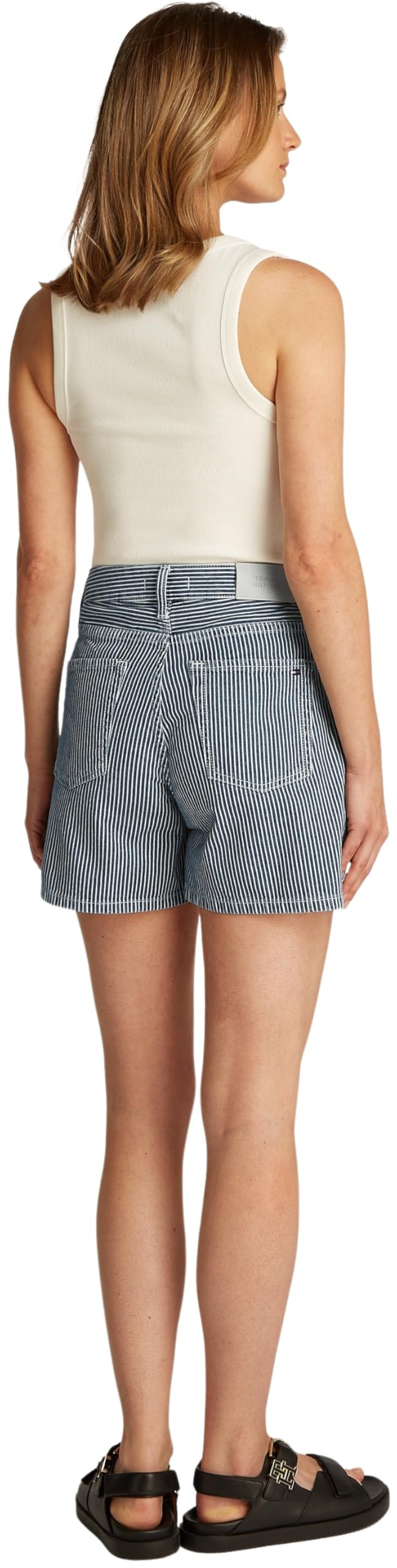 Tommy Hilfiger Donna Pantaloncini in Jeans Mini Jaz Vita Alta