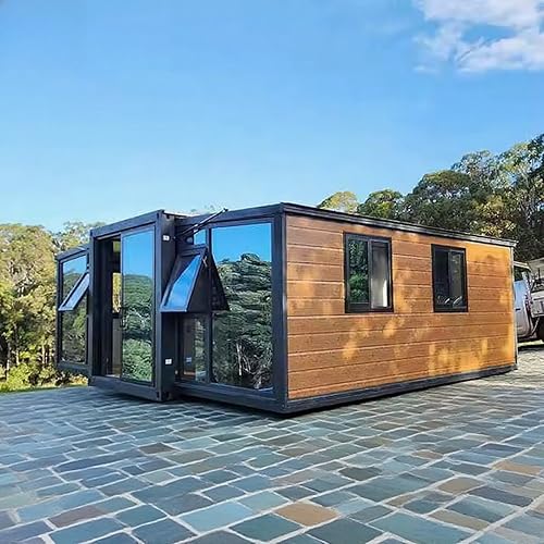 Modern DIY Tiny Home Kit with Bathroom & Kitchen – 2 Bedroom Prefab Modular Cabin Tiny Houses to Live in for Adults