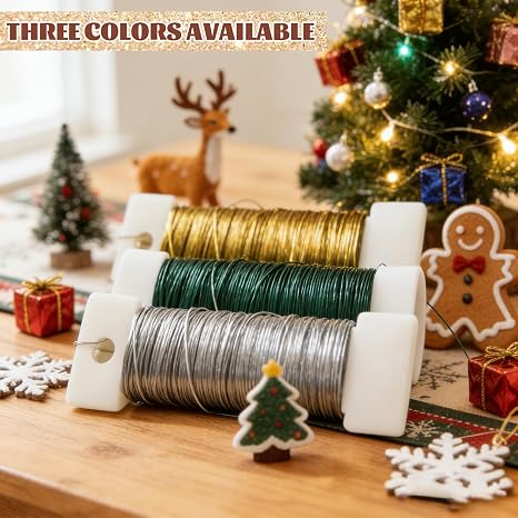 Enamelled Copper Wire 0.35mm 50m, Flexible Gold Silver Craft Wire for Jewelry Making, Beading Supplies, Wire Wrapping Techniques, Sculpture Art and Floral Design DIY Projects (Silver)