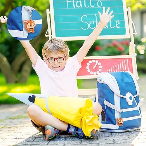 Miniatura 5 de Paquete de 24 llaveros de animales del bosque para suministros de recuerdos de fiesta de bosque, rellenos de bolsas de fiesta de cumpleaños,