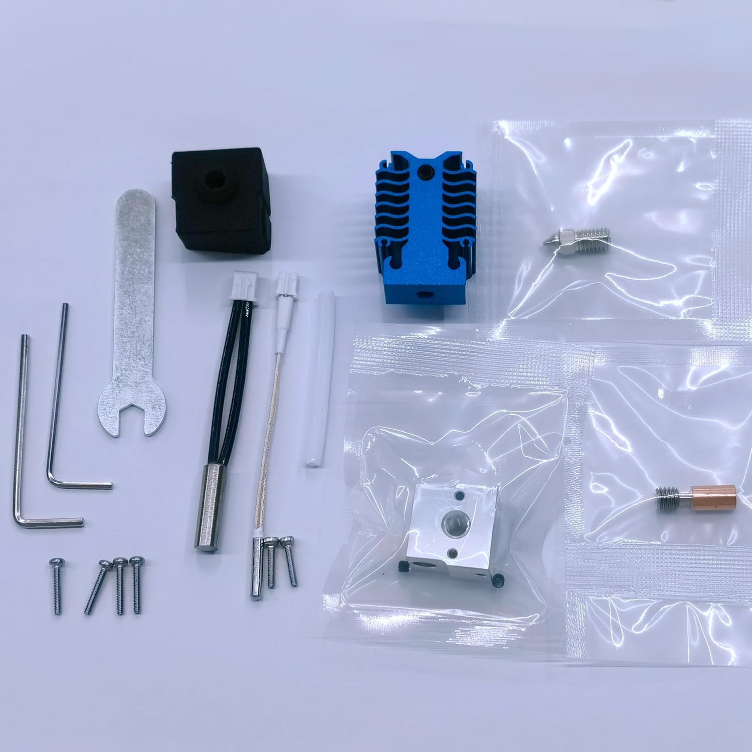 Upgrade Ender 3 V3 SE Hotend Kit 300℃, bimetalowa dysza powlekana Heatbreak, wysoka temperatura, głowica drukująca z silikonową skarpetą, kompatybilna z drukarką 3D Creality Ender3 V3 SE