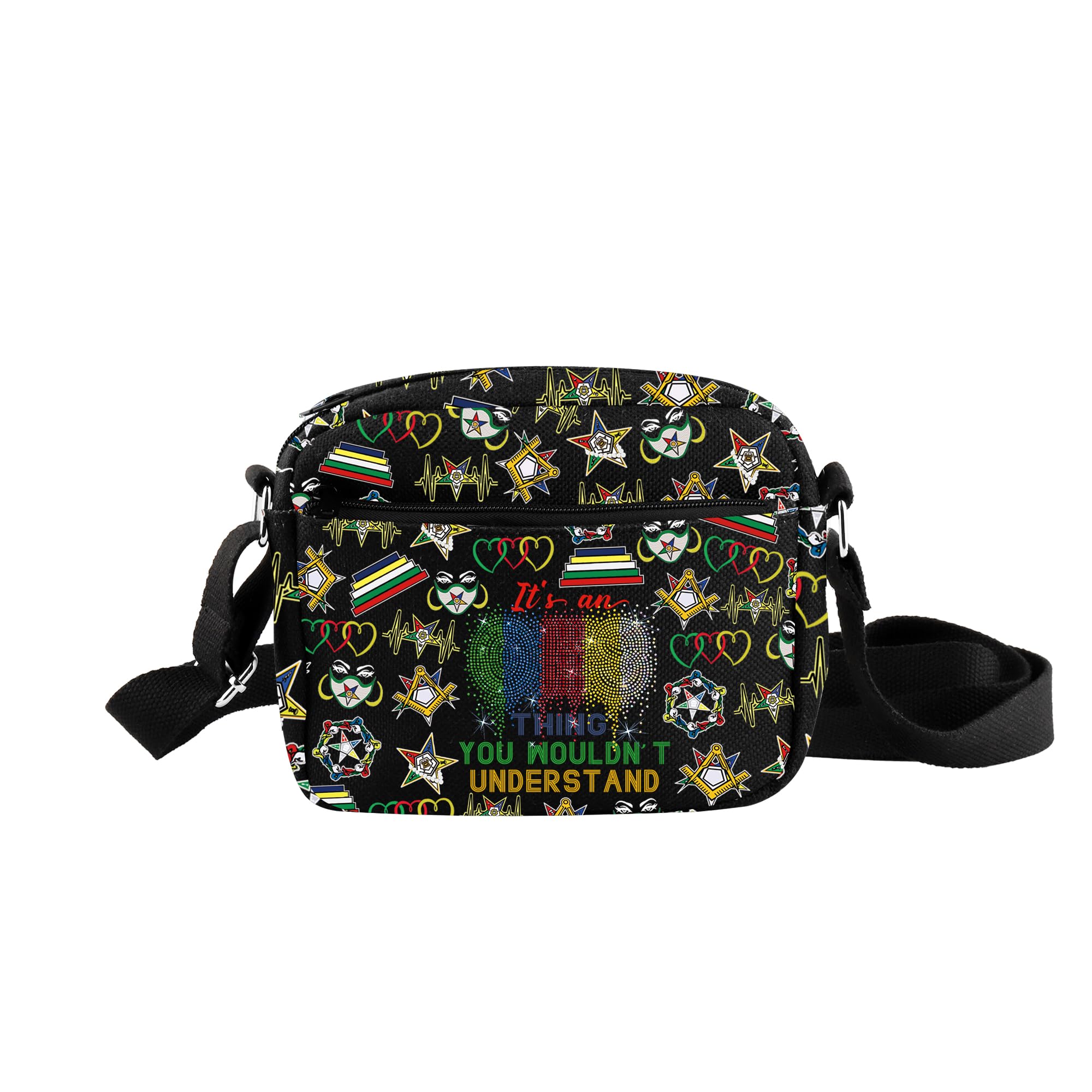 TOBGBE Eastern Star Bag Eastern Star Sorority Crossbody Bag Sorority Sisterhood Gifts It's An Order ES Thing Zipper Strap Bag