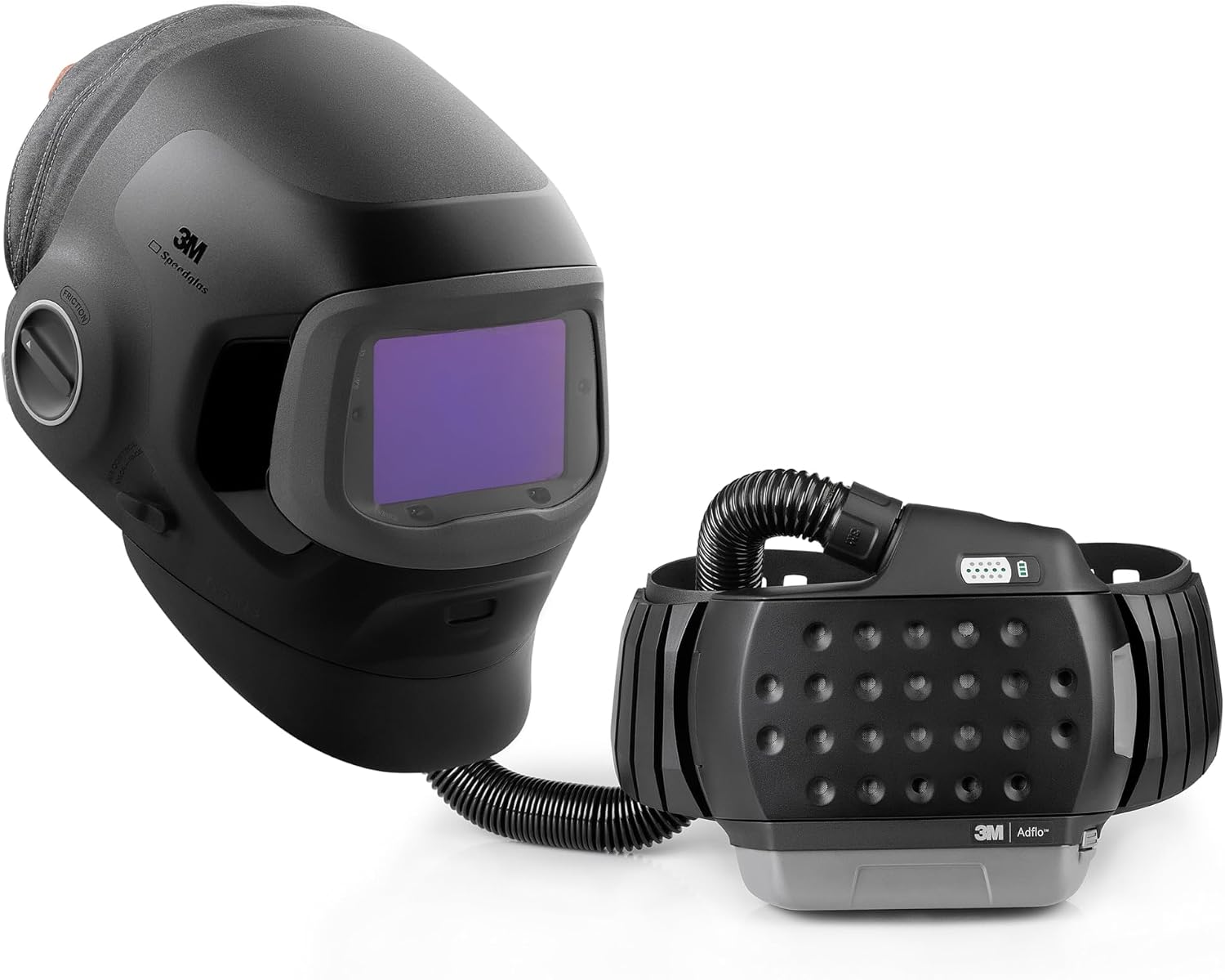 3M Speedglas G5-03 Pro Air Welding Helmet with 3M Adflo PAPR Assembly 45-1101-30TW, G5TW ADF with Grind Mode, TAP, Natural Color, Tack Weld Mode