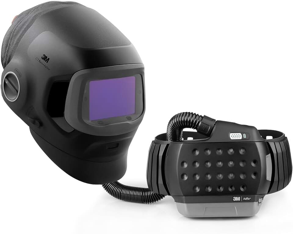 3M Speedglas G5-03 Pro Air Welding Helmet with 3M Adflo PAPR Assembly 45-1101-30TW, G5TW ADF with Grind Mode, TAP, Natural Color, Tack Weld Mode