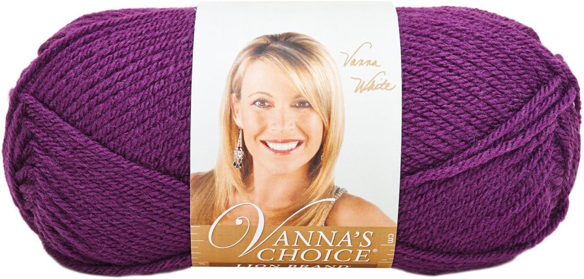 Lion Brand Yarn Company 1Piece Vanna's Choice Yarn, Eggplant Amazon