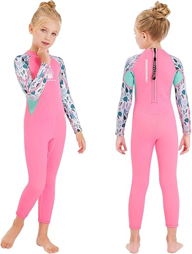 NATYFLY Kids Wetsuit,2.5mm Neoprene Thermal One Piece Swimsuit,Boys Girls and Toddler Wet Suits for Scuba Diving,Youth Ful...