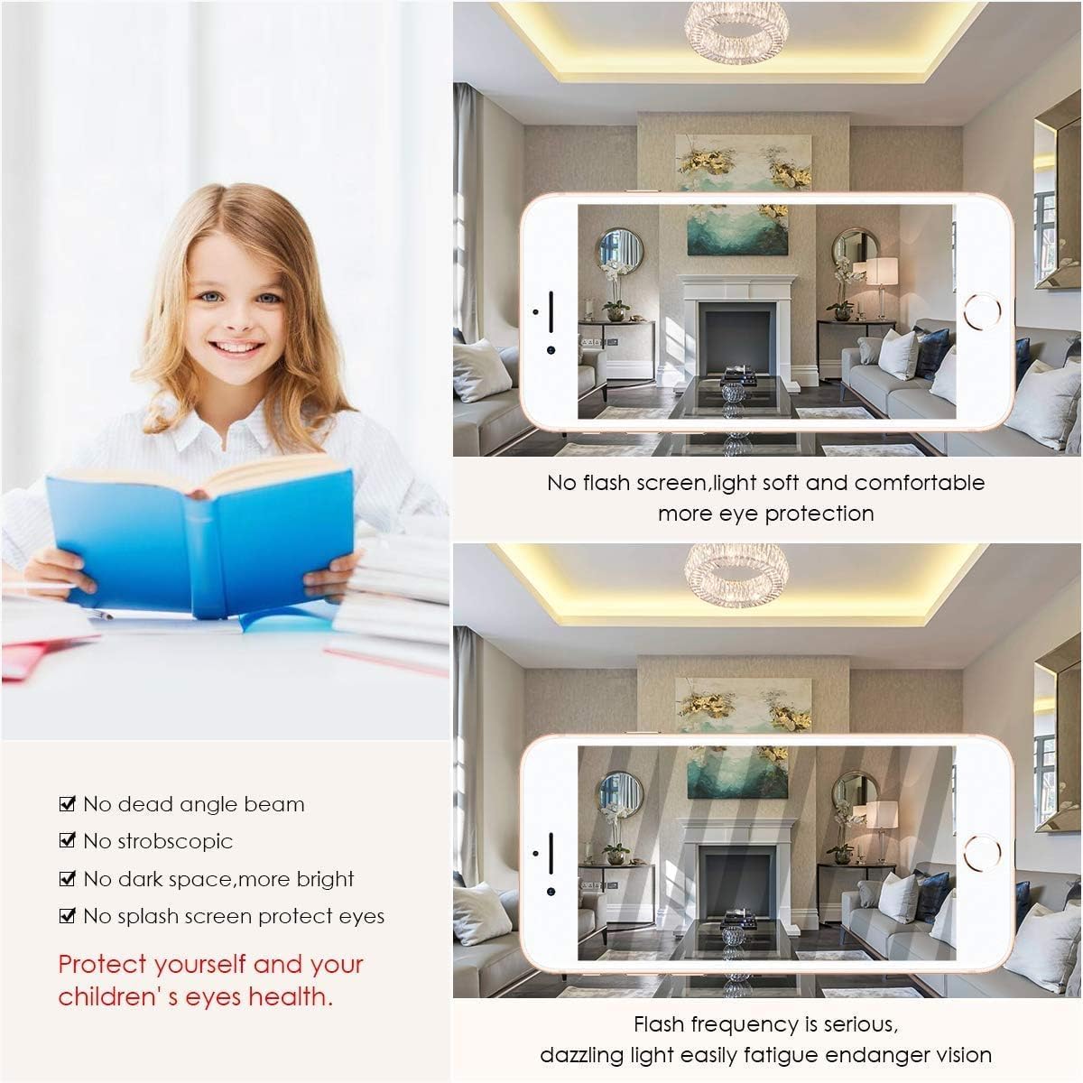 15W LED Bulbs, 120W Incandescent Bulbs Equivalent, 1500Lm, 6000K Cool White, E12 Small Edison Screw, Pack of 4