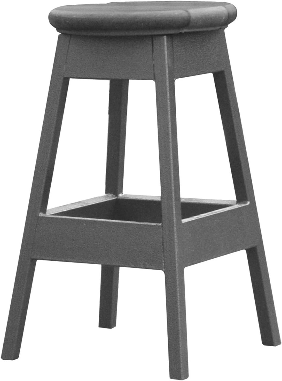 Cal Metro CM957-CSMI 14" x 14" x 24" Bar Stool for Spa, 16 Gauge Welded Powdered Coated Metal Frame with Synthetic Wood, Mist