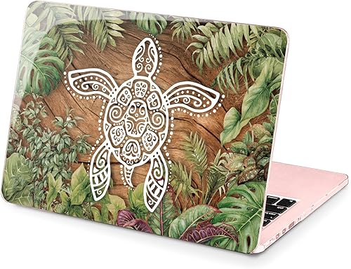Miniatura 6 de Funda rígida compatible con MacBook Pro 16, 14, M3, M2, 2023, M1 Pro 13, 2022, Air 13, 2021, Retina 2020, Mac 11 y 12, diseño de hojas de palma,