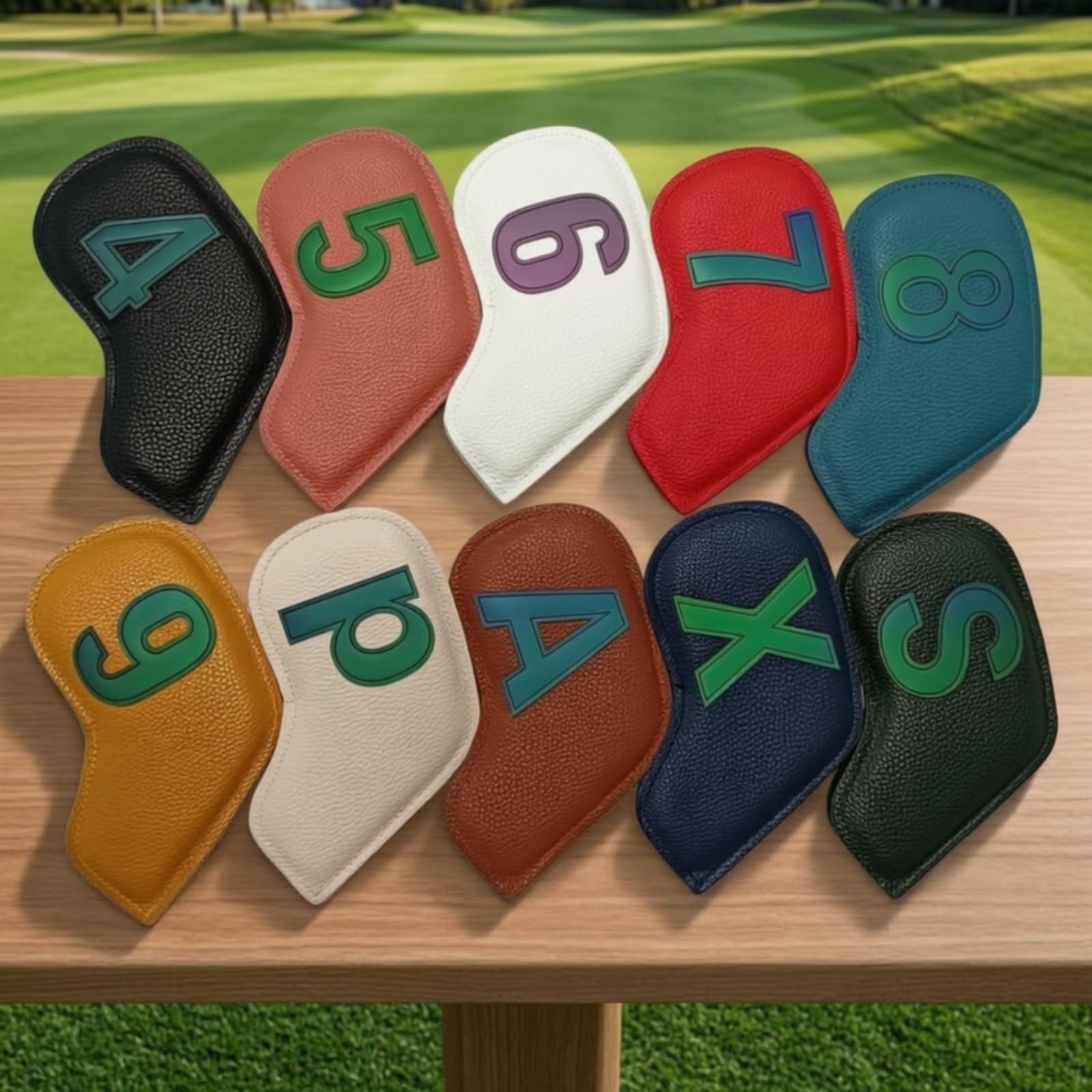 10 Stück Pflegeleicht haube | Wasserdicht, Golfschlägerhaube, Golfschlägerkopfhülle, für Golfplatz, Golfturnier