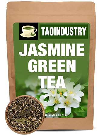 Jasmine Tea 4oz Green Tea Infused with the aroma of jasmine flowers - Tra Lai Thai Nguyen