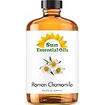 Sun Essential Oils - Roman Chamomile Essential Oil (8 oz) for Diffuser, Skin, Body, Face, Aromatherapy Massage & Humidifier, Scent for Soap, Candle, Shampoo & Lotion Making at Home