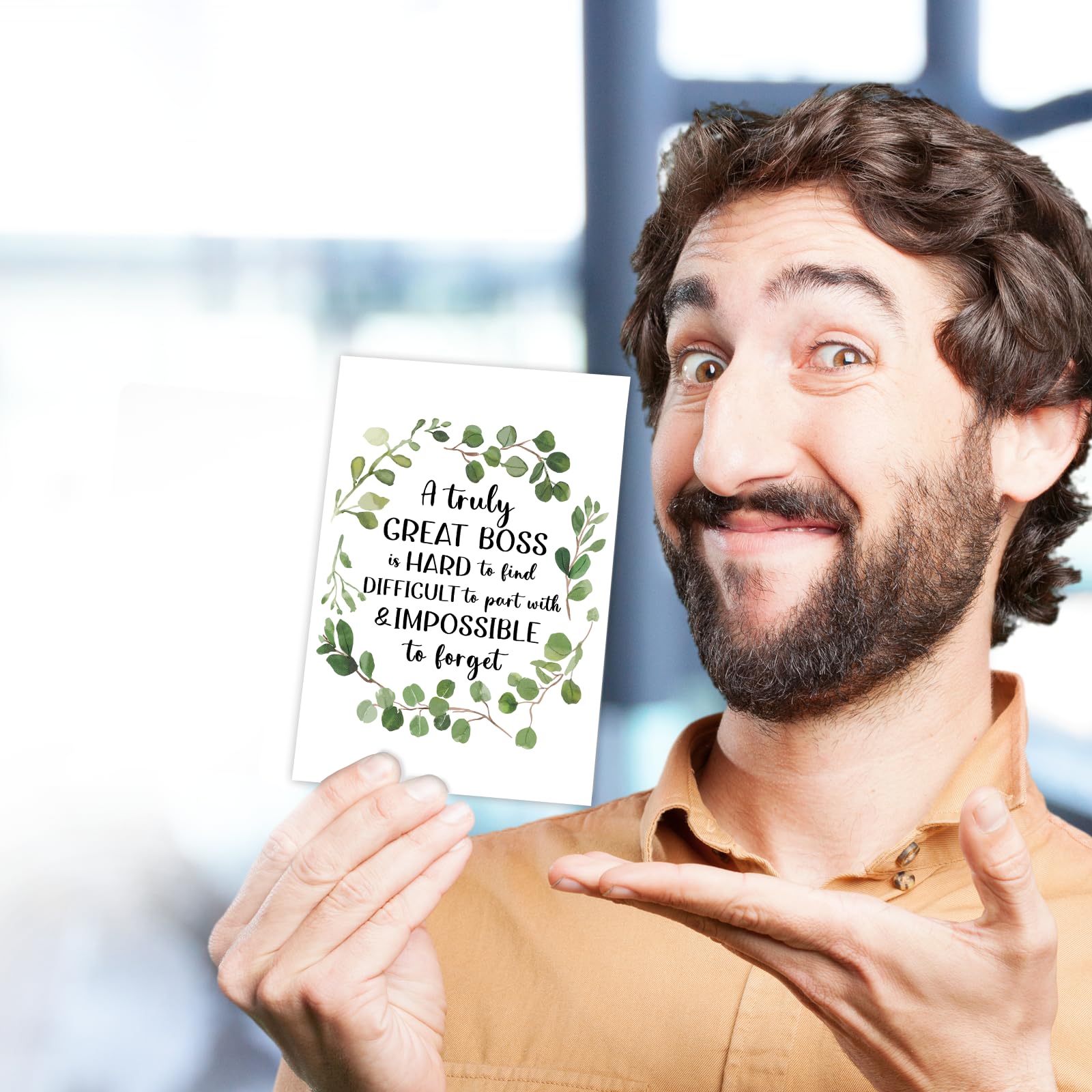 Boss Appreciation Card - Thank You, Retirement & Farewell Greeting Card For Manager & Leader