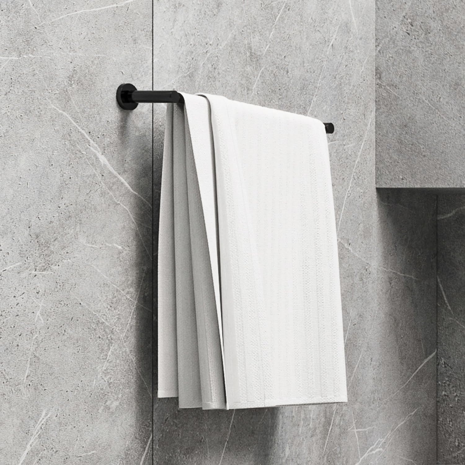 Omnires tovel Hanger 60 cm Modern Project - Black - MP60216BL - Image 2
