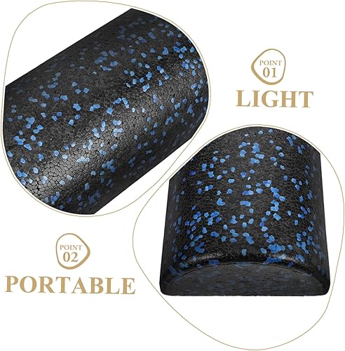 Miniatura 3 de Mikikit Yoga Half Roller Lightweight Column Shaft for Balance Training Muscle Massage Fitness Portable Yoga Tool for Exercise