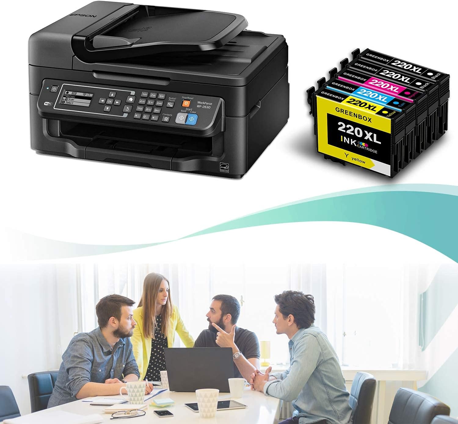 Get Popular Offer GREENBOX Remanufactured Ink Cartridge Replacement for Epson 220 220XL 220 XL T220 Used in Epson WF-2760 WF-2750 WF-2630 WF-2650 WF-2660 XP-420 XP-320 XP-424 Printer (2 Black 1 Cyan 1 Magenta 1 Yellow)