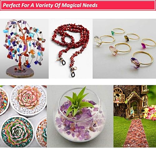 Miniatura 6 de Cuentas de piedra natural para la fabricación de joyas, cuentas sueltas de piedras preciosas irregulares, piezas de cristal trituradas, cuentas de