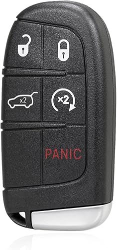 Miniatura 2 de Llavero de repuesto para Jeep Grand Cherokee 2014, 2015, 2016, 2017, 2018, 2019, 2020, 2021, llave inteligente de proximidad para automóvil sin