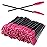 100PCS Disposable Eyelash Mascara Brushes for Eye Lashes Extension Eyebrow and Makeup(Rose)