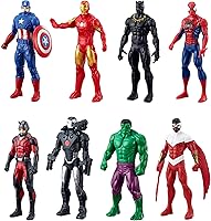 Marvel Avengers Ultimate Protectors Pack: 8 x 6-Inch Action Figures with Accessories - Hulk, Iron Man, Spider-Man & More for Kids 4+