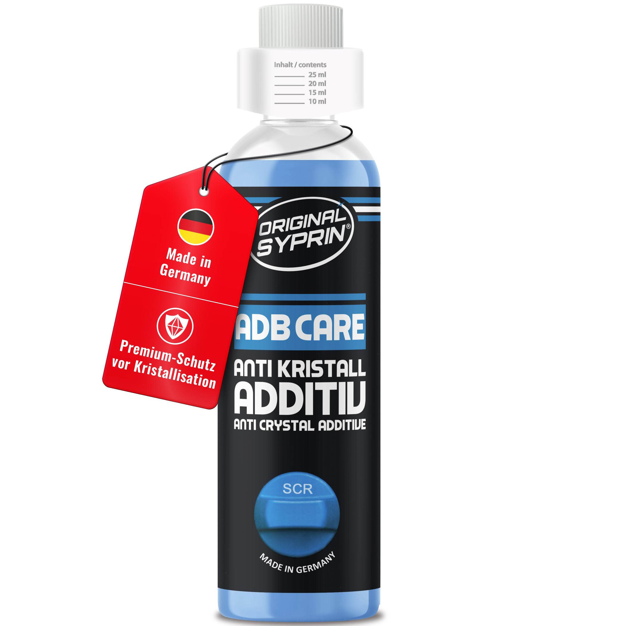 SYPRIN Oryginalny dodatek antykryształowy AdBlue® – preparat SCR, zapobiega tworzeniu się kryształów, dodatek do oleju napędowego do zbiornika AdBlue® – środek zapobiegający powstawaniu kryształów