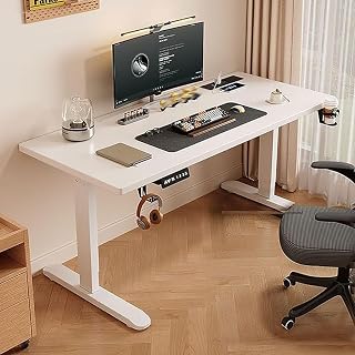 Electric Height Adjustable Standing Desk, 100cm, Cuter Desk for Home and Office, Modern Electric Lifting Table, Sit-Stand, Space-saving Design