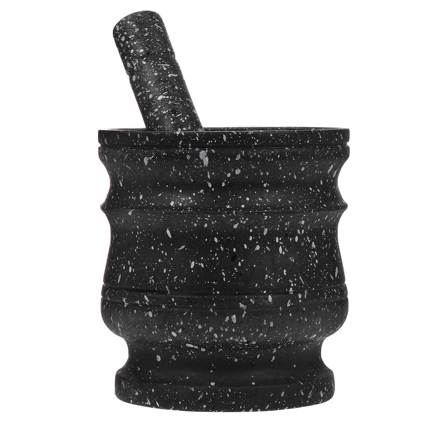 Household Garlic Masher and Grinding Tool, Granite Stone Texture Mortar and Pestle, Manual Garlic Crusher for Kitchen Spice Preparation and Medicine Crushing