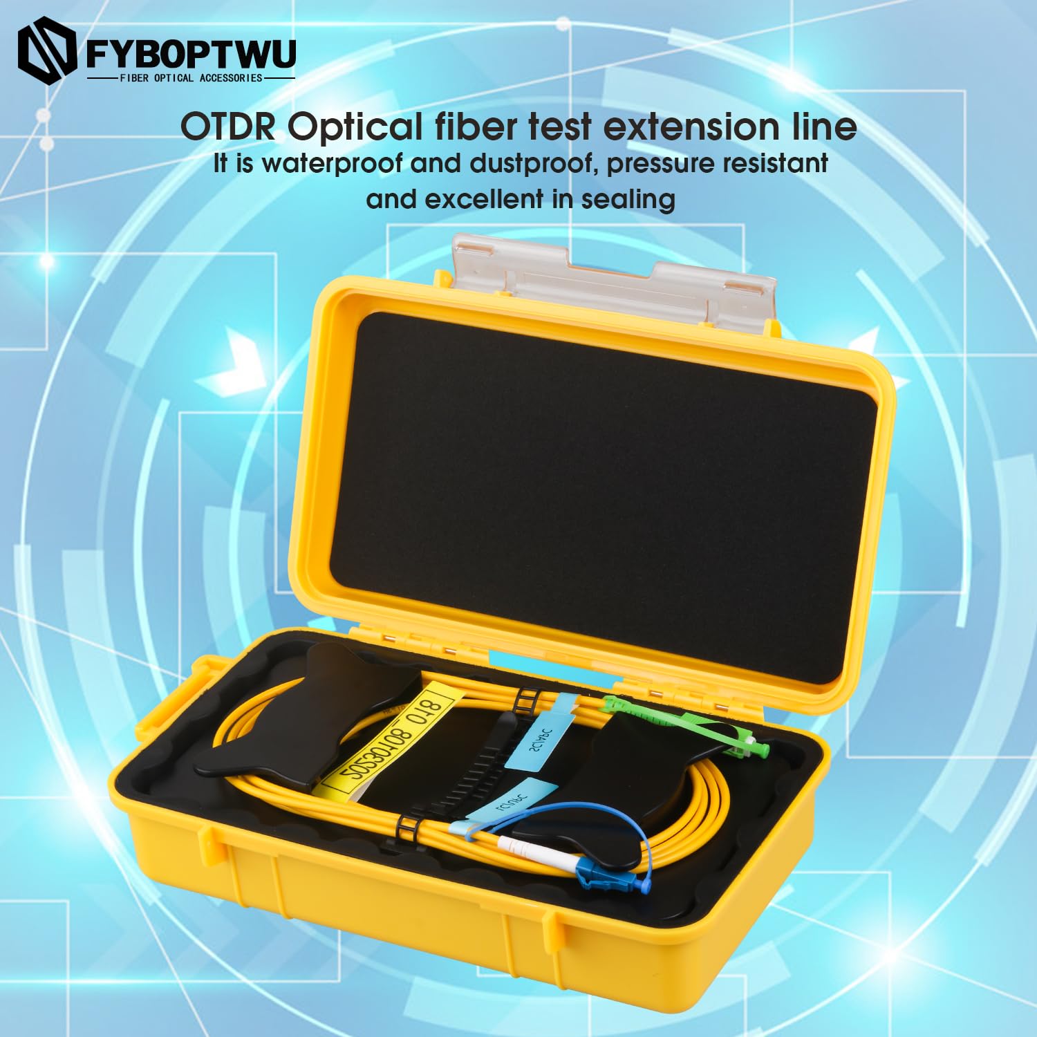 OTDR Launch Cable Box SC/APC-LC/UPC monomode SM (9/125) Extension Cord OTDR Dead Zone Eliminator Testeur de fibre optique (500 m)