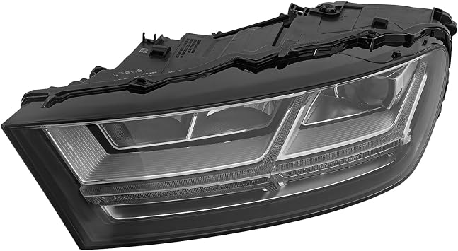 Front Full LED Headlight Assembly for 2017-2019AUDI Q7 (For Full LED Model),Left Side Front Headlight Replacement,Headlight Clear Lens (Left Side)