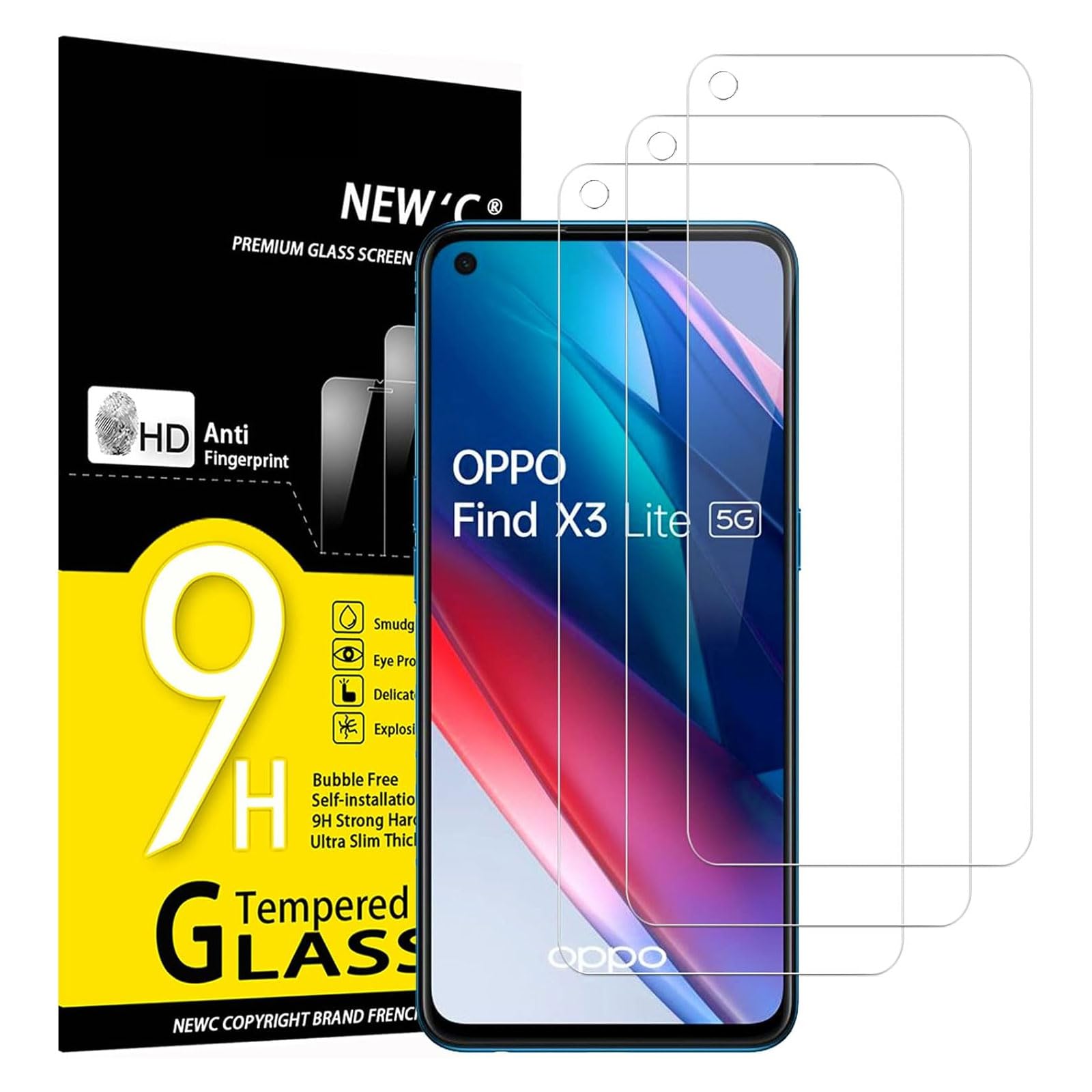 Per OPPO FIND X3 LITE COVER CUSTODIA TRASPARENTE + PELLICOLA VETRO