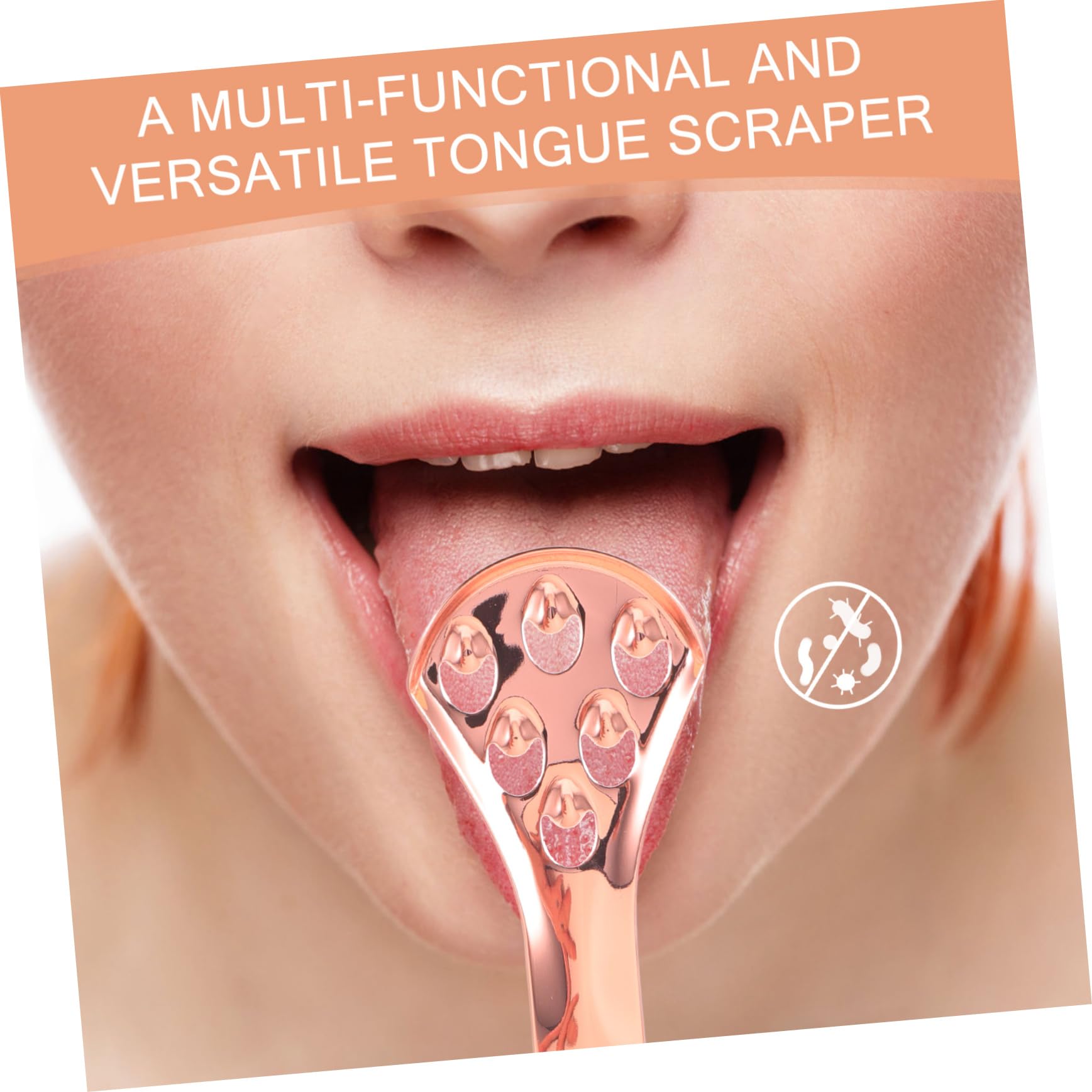 minkissy 10 Pezzi raschietto per lingua fornitura di denti pulisci lingua per adulti tongue scraper raschietto lingua spatola in silicone raschietto per l'igiene orale pulito detergente