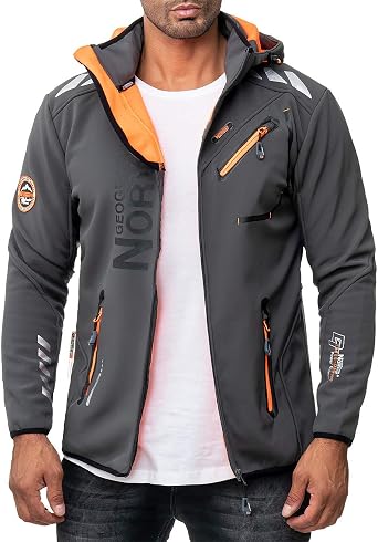 Geographical Norway - Chaqueta para hombre Techno-bans, para exteriores  gris oscuro S: Amazon.es: Ropa