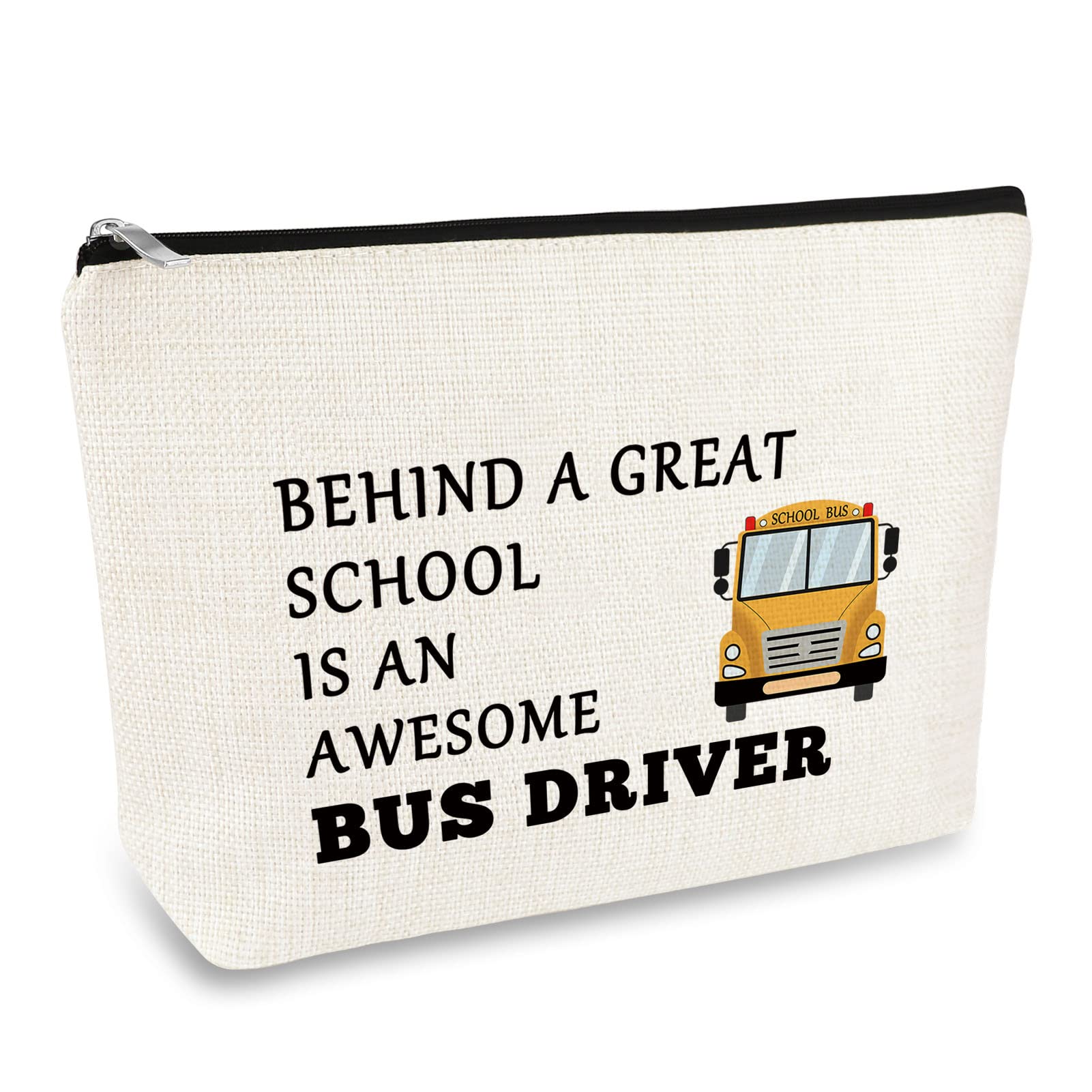 School Bus Driver Gifts Makeup Bag Bus Driver Appreciation Gifts Bus Driver Thank You Gifts Cosmetic Bag Back to School End Of Term School Gift for